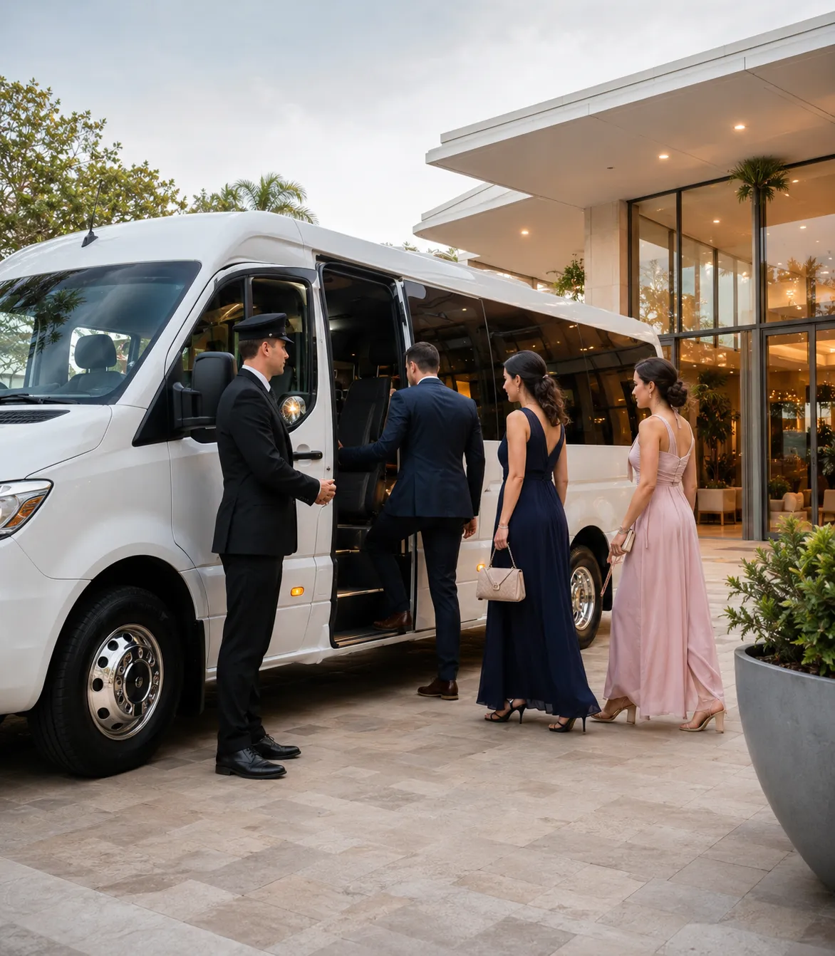 Ultra realistic wedding minibus hire Sydney banner image